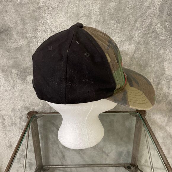 Vtg.  Rusty Black & Camo Snapback Hat Rasta Colorway hat cap * - Picture 6 of 9